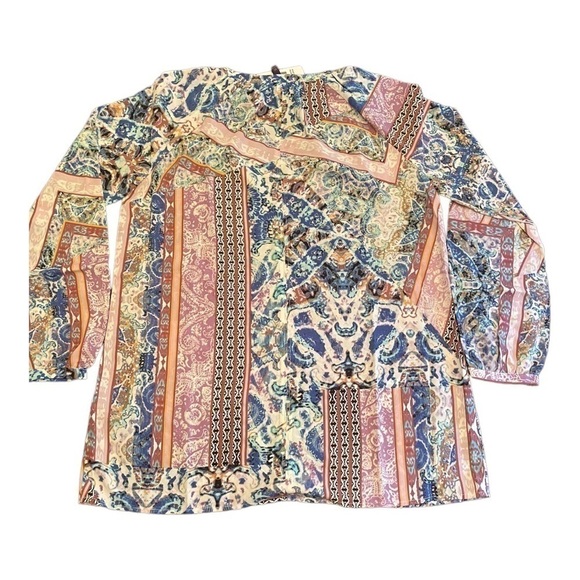 Nydj Peasant Blouse, Free Bird Paisley - Picture 2 of 15